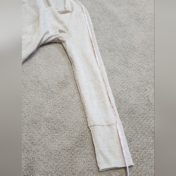 EILEEN FISHER Sz Medium FLAWED Oat Tencel Merino Wool Alpaca Long Cardigan - Picture 8 of 10